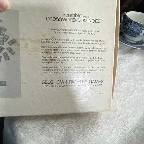 Vintage Scrabble Crossword Dominoes 1975 Selchow & Righter Co. - Picture 5 of 8